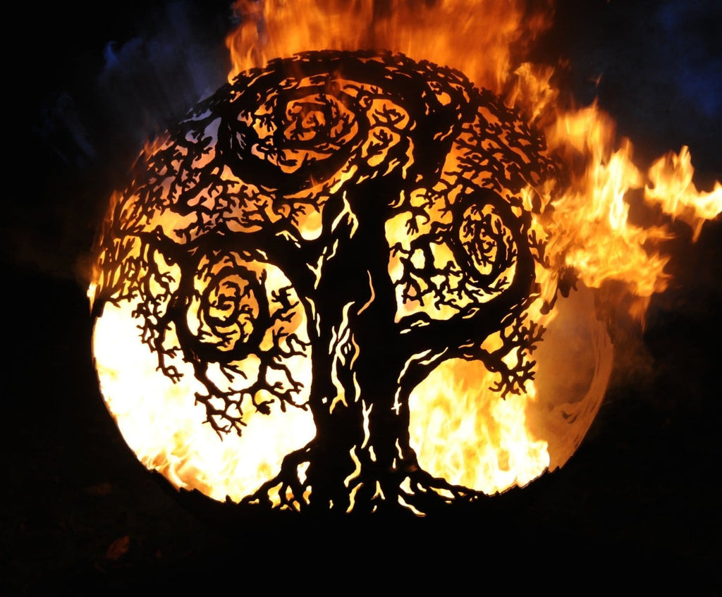 Twisted Tree Sphere Firepit - Cedar Nursery - Plants and Outdoor Living