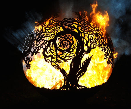 Twisted Tree Sphere Firepit - Cedar Nursery - Plants and Outdoor Living