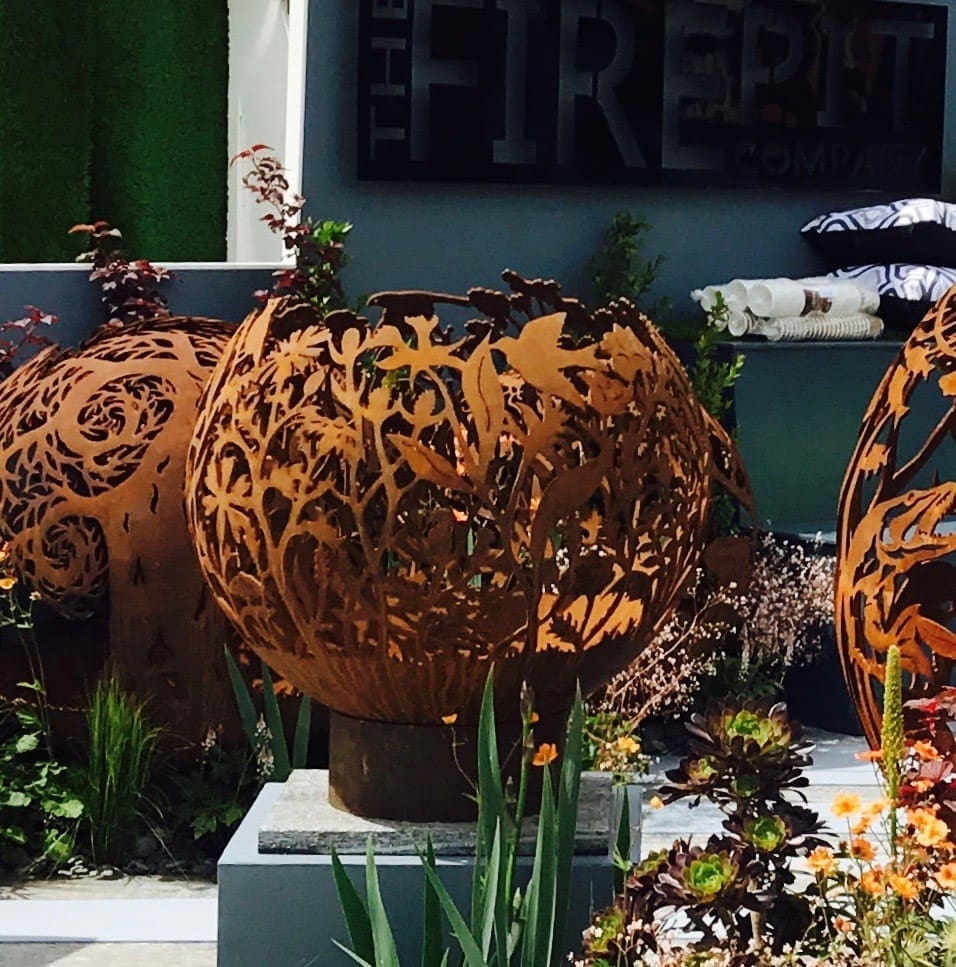 Wildflower Sphere Firepit - Cedar Nursery - Plants and Outdoor Living