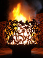 Wildflower Sphere Firepit - Cedar Nursery - Plants and Outdoor Living