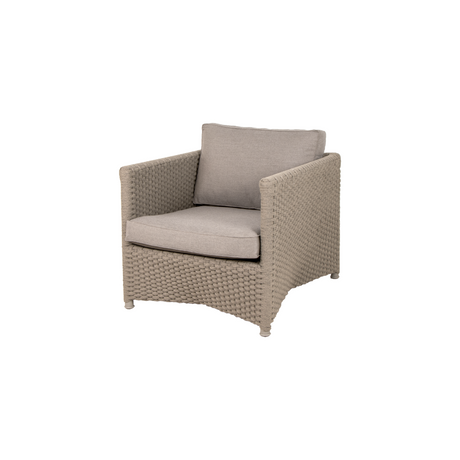 Diamond Lounge Chair - Taupe, Soft Rope