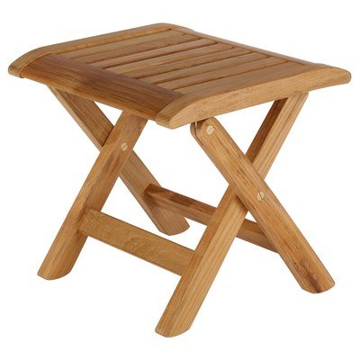 Ascot Teak Footstool/Side Table - Cedar Nursery - Plants and Outdoor Living