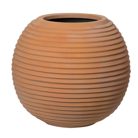 Fibreglass Ribbed Round Planter - Cedar Nursery - Plants and Outdoor Living