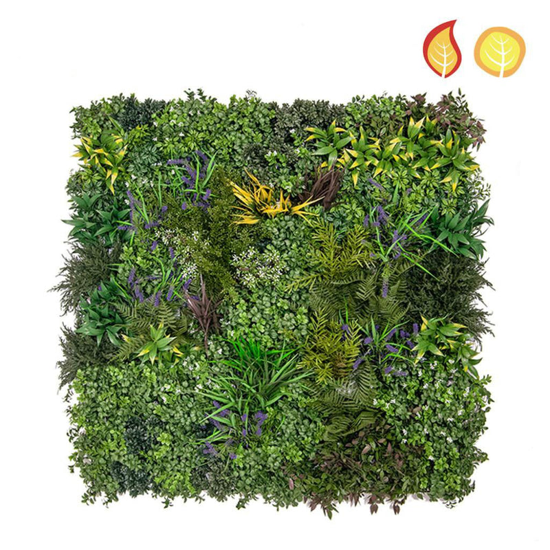 Greenwall Chatton Mix Artificial Plant Wall - Cedar Nursery - Plants and Outdoor Living