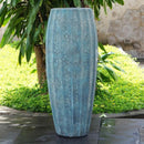 Keo Vase Planter - 95cm - Aqua - Glazed Clay Planter - 40x95 cm (W x H) - Cedar Nursery - Plants and Outdoor Living